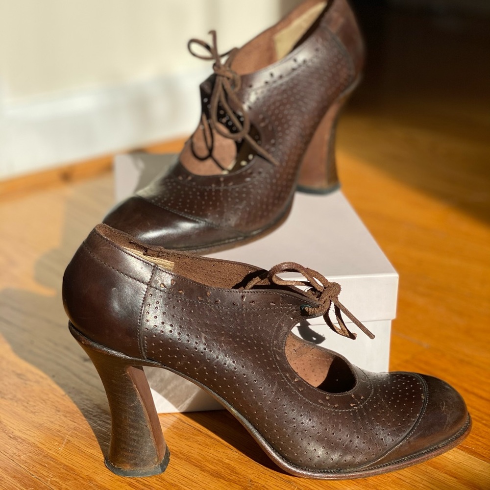 Michel Perry Vintage Leather Heels